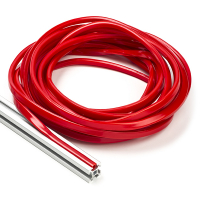 123-3D Red slot cover 6mm for 2020 profile (7.5 metres)  DFC00130
