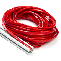 123-3D Red slot cover 8mm for 3030 profile (15 metres)  DFC00171