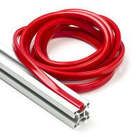 123-3D Red slot cover 8mm for 3030 profile (2.5 metres)  DFC00167