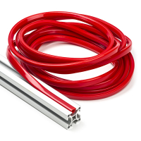 123-3D Red slot cover 8mm for 3030 profile (5 metres)  DFC00168
