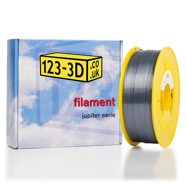 123-3D Satin filament Silver 1.75 mm PLA 1.1 kg (Jupiter series)  DFP01137 - 1