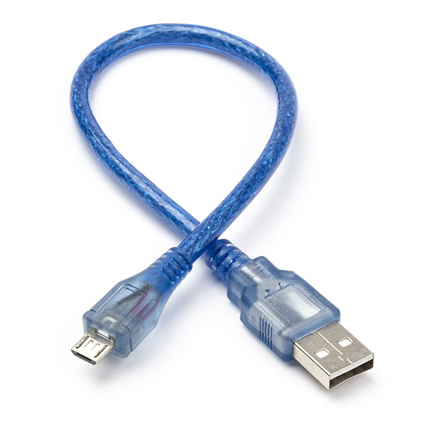 123-3D USB A to MicroUSB blue cable, 50cm  DDK00060 - 1