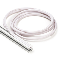 123-3D White slot cover 6mm for 2020 profile - White (2.5 metres)  DFC00134