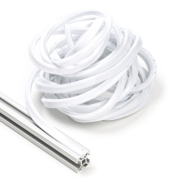 123-3D White slot cover 6mm for 2020 profile (5 metres)  DFC00135