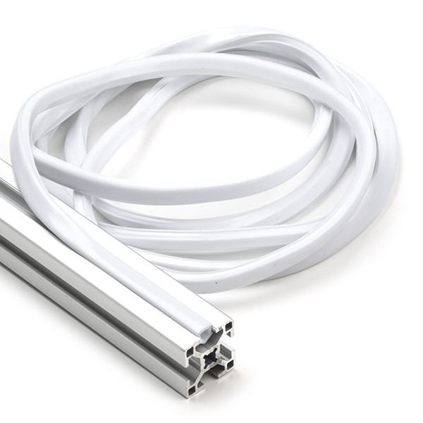 123-3D White slot cover 8mm for 3030 profile (2.5 metres)  DFC00184 - 1
