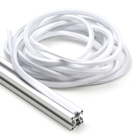 123-3D White slot cover 8mm for 3030 profile (5 metres)  DFC00185