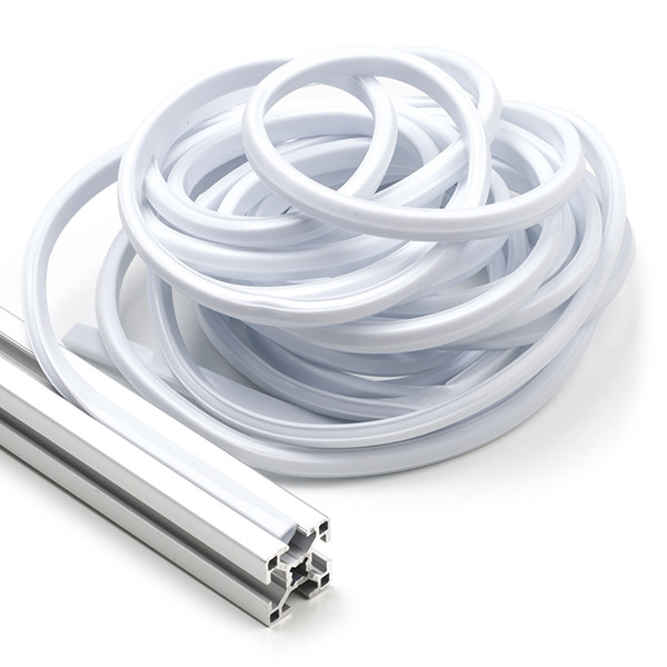 123-3D White slot cover 8mm for 3030 profile (7.5 metres)  DFC00186 - 1