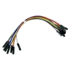 Wire Jumpers 1 pin female to female, 150mm (10-pack)