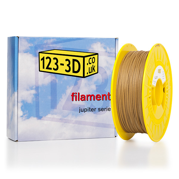 123-3D Wood filament Pine 1.75 mm PLA Wood 0.75 kg (Jupiter series)  DFP01158 - 1