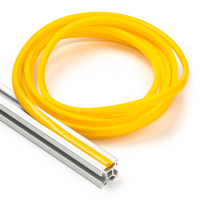 123-3D Yellow slot cover 6mm for 2020 profile (2.5 metres)  DFC00116