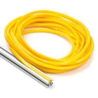 123-3D Yellow slot cover 6mm for 2020 profile (7.5 metres)  DFC00118