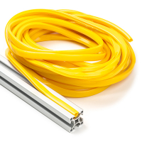 123-3D Yellow slot cover 8mm for 3030 profile (7.5 metres)  DFC00153