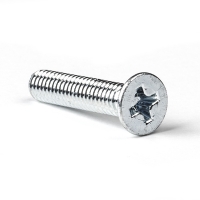 123-3D Zinc-plated metal countersunk head screw, M3 x 30mm (50-pack)  DBM00086
