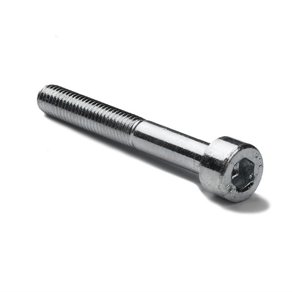 123-3D Zinc-plated metal cylinder head hex screw, M6 x 30mm (50-pack)  DBM00172 - 1