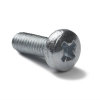 Zinc-plated metal round head screw, M2 x 5mm (50-pack)