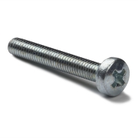 123-3D Zinc-plated metal round head screw, M3 x 16mm (50-pack)  DBM00004