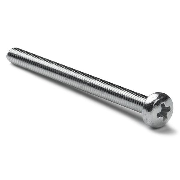 123-3D Zinc-plated metal round head screw, M3 x 40mm (10-pack)  DBM00076 - 1