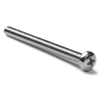 123-3D Zinc-plated metal round head screw, M3 x 40mm (10-pack)  DBM00076