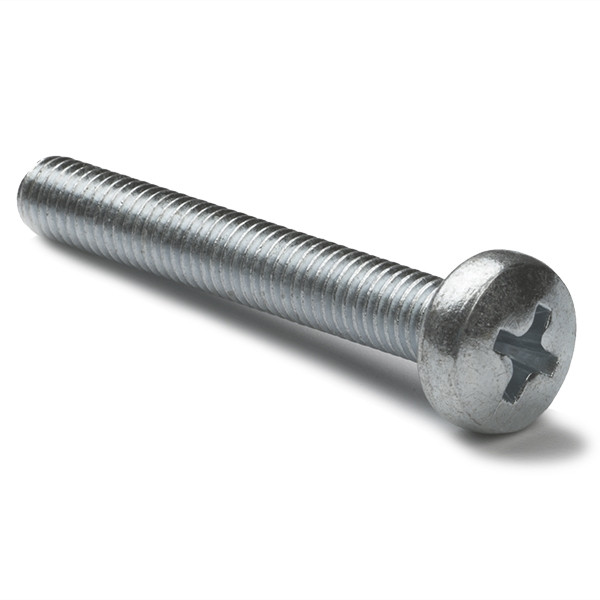 123-3D Zinc-plated metal round head screw, M4 x 50mm (10-pack)  DBM00072 - 1