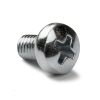 Zinc-plated metal round head screw, M4 x 6mm (50-pack) DBM00018 - 1