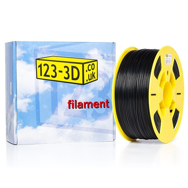 123-3D black ABS Pro filament 1.75mm, 1kg DFA02047c DFA11032 - 1