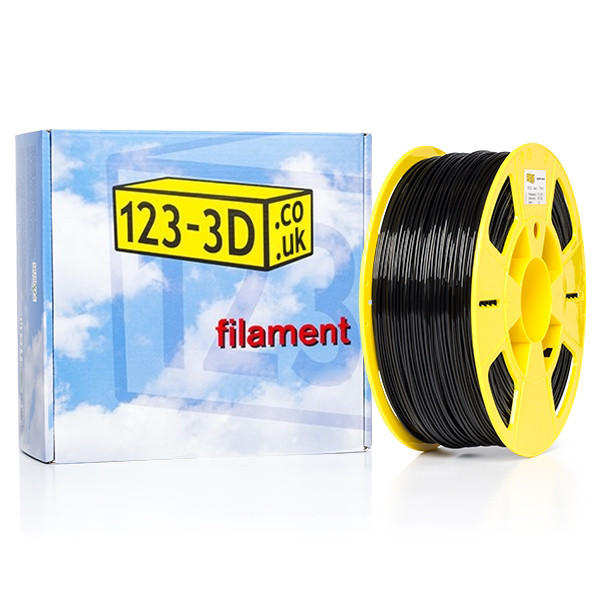 123-3D black PETG filament 1.75mm, 1kg  DFE11000 - 1