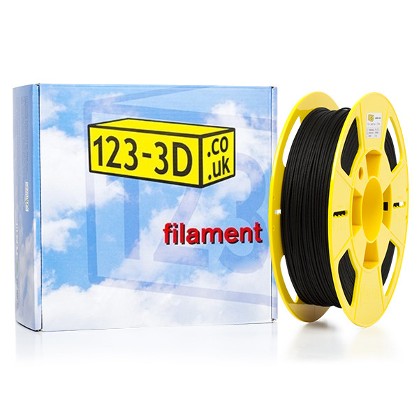 123-3D black wood PLA filament 1.75mm, 0.5kg  DFP08004 - 1