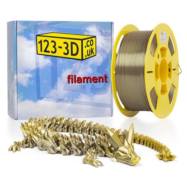 123-3D chameleon gold-silver PLA filament 1.75mm, 1kg  DFP11069 - 1