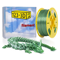 123-3D chameleon green-white PLA filament 1.75mm, 1kg  DFP11071