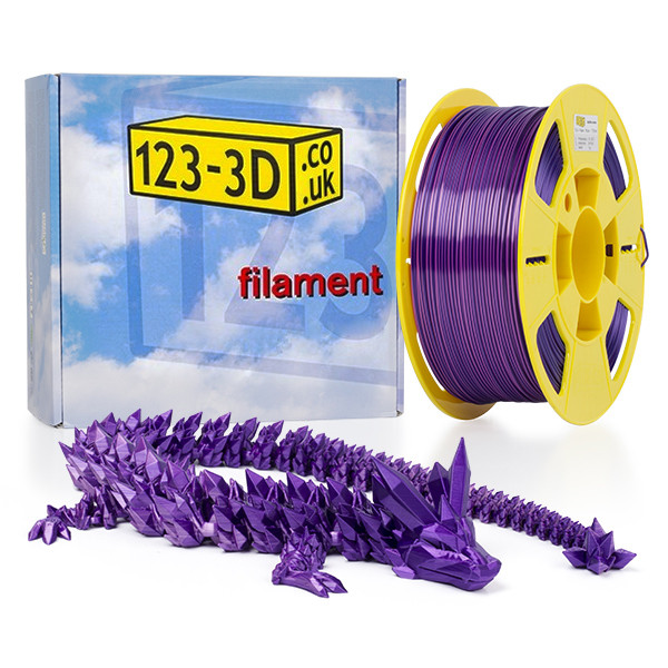 123-3D chameleon purple-pink PLA filament 1.75mm, 1kg  DFP11067 - 1