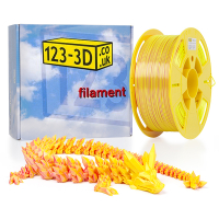 123-3D chameleon yellow-pink PLA filament 1.75mm, 1kg  DFP11068
