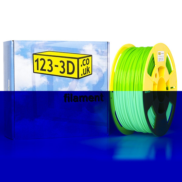 123-3D fluorescent green PLA filament 2.85mm, 1kg DFP02037c DFP11052 - 1