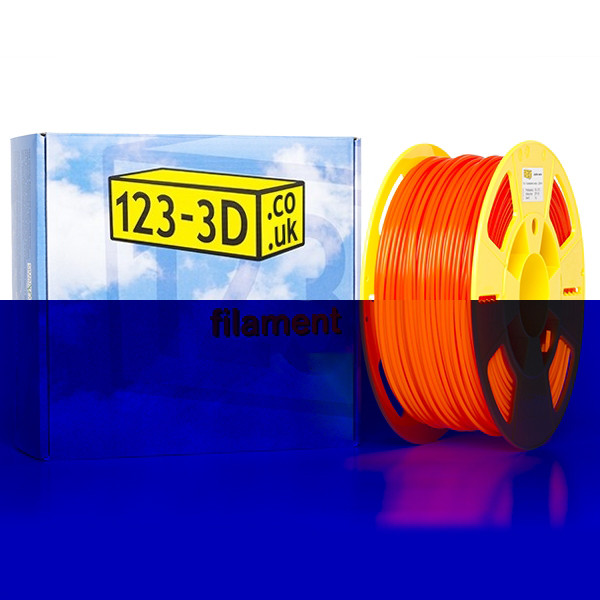 123-3D fluorescent orange PLA filament 2.85mm, 1kg DFP02036c DFP11051 - 1