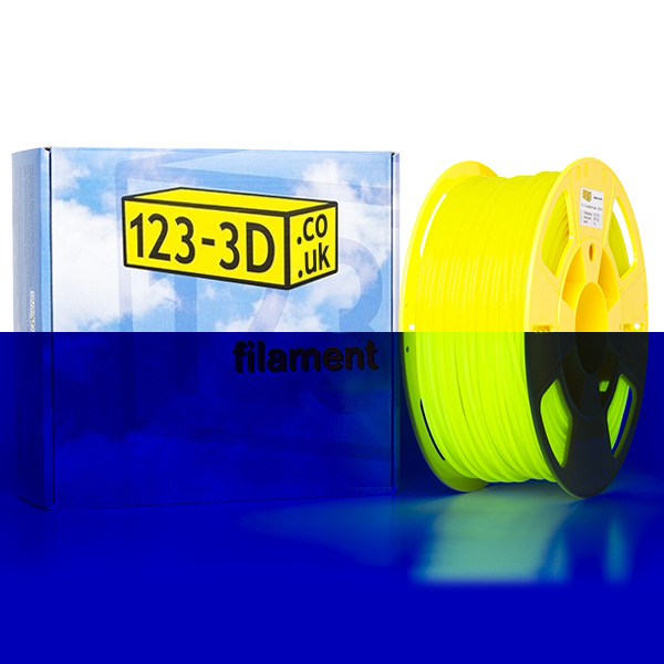 123-3D fluorescent yellow PLA filament 2.85mm, 1kg DFP02035c DFP11050 - 1