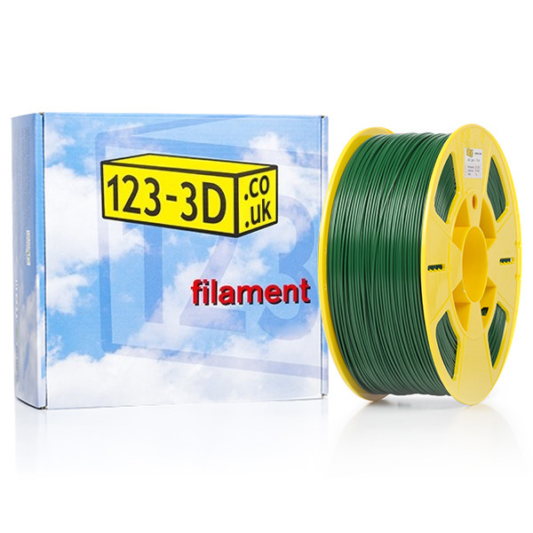 123-3D green ABS filament 1.75mm, 1kg DFA02011c DFB00016c DFP14040c DFA11009 - 1