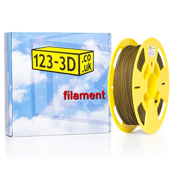 123-3D green wood PLA filament 1.75mm, 0.5kg  DFP08001 - 1