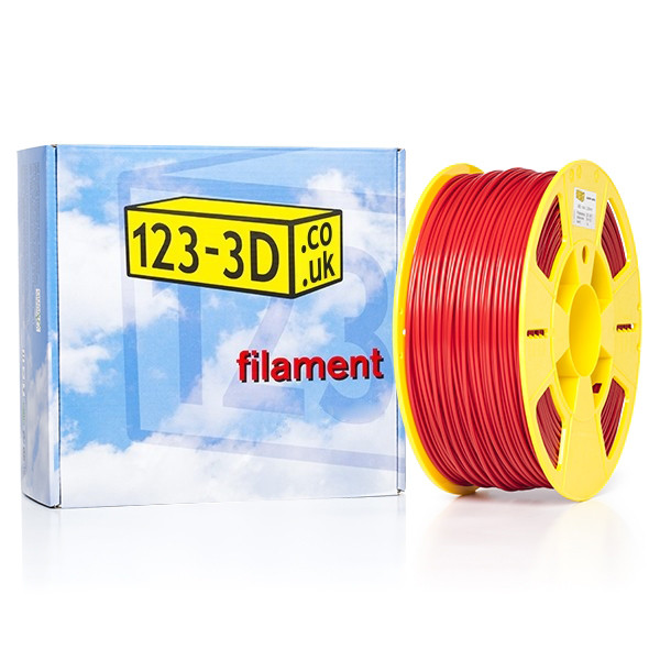 123-3D red ABS filament 2.85mm, 1kg DFA02020c DFB00029c DFP14045c DFA11021 - 1