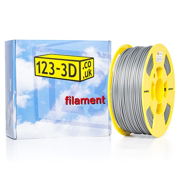 123-3D silver ABS filament 2.85mm, 1kg DFA02024c DFB00026c DFA11022 - 1