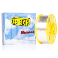 123-3D transparent PETG filament 1.75mm, 1kg DFE02000c DFE11002