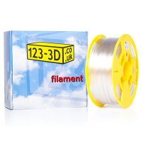 123-3D transparent PETG filament 2.85mm, 1kg DFE02003c DFE11013