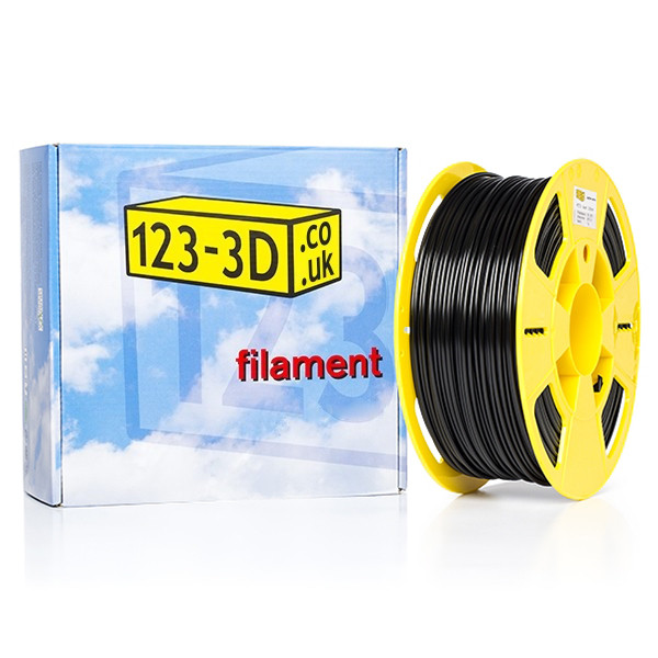 123-3D transparent black PETG filament 2.85mm, 1kg DFE02016c DFP14095c DFE11017 - 1