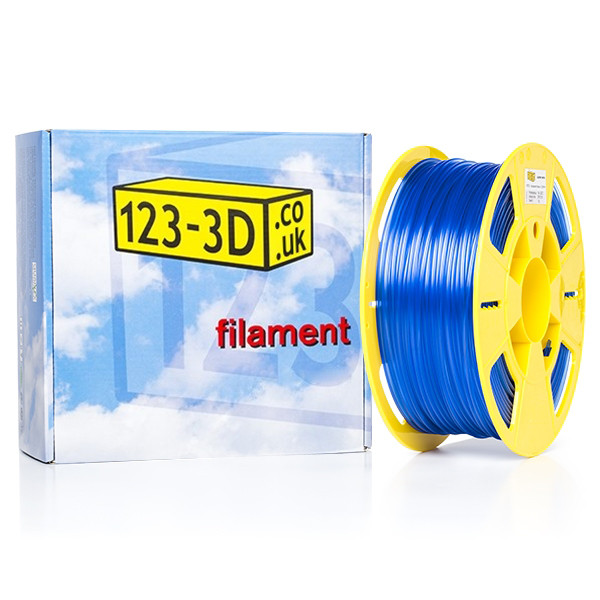 123-3D transparent blue PETG filament 2.85mm, 1kg  DFE11018 - 1