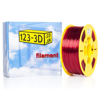 123-3D transparent red PETG filament 2.85mm, 1kg DFE02005c DFE02019c DFE02040c DFE11019