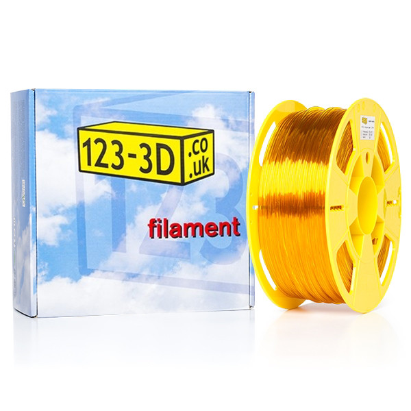 123-3D transparent yellow PETG filament 1.75mm, 1kg DFE02008c DFE02038c DFE11009 - 1