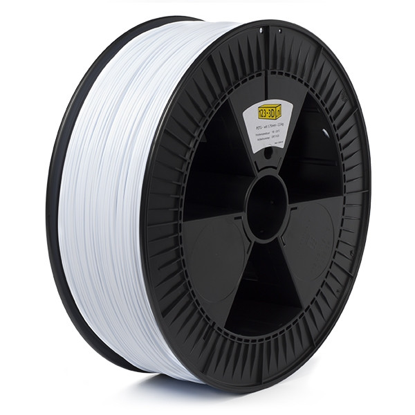 123-3D white PETG filament 1.75mm, 2.3kg  DFE11023 - 1