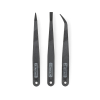 3-in-1 non-conductive anti-static tweezer set (123accu house brand) ADR00287 - 3
