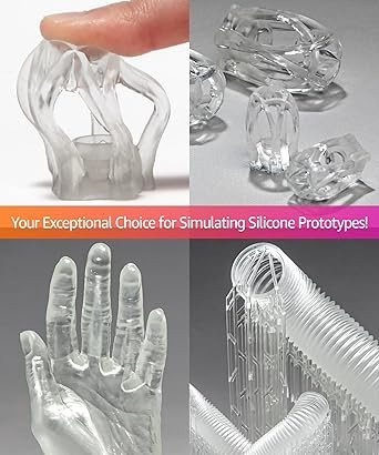 3DMaterials SuperElastic 60A Flexible Silicone Like 3D Printer Resin, 0.5kg DLQ06102 - 2