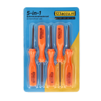 5-in-1 screwdriver set (123accu house brand) ADR00288