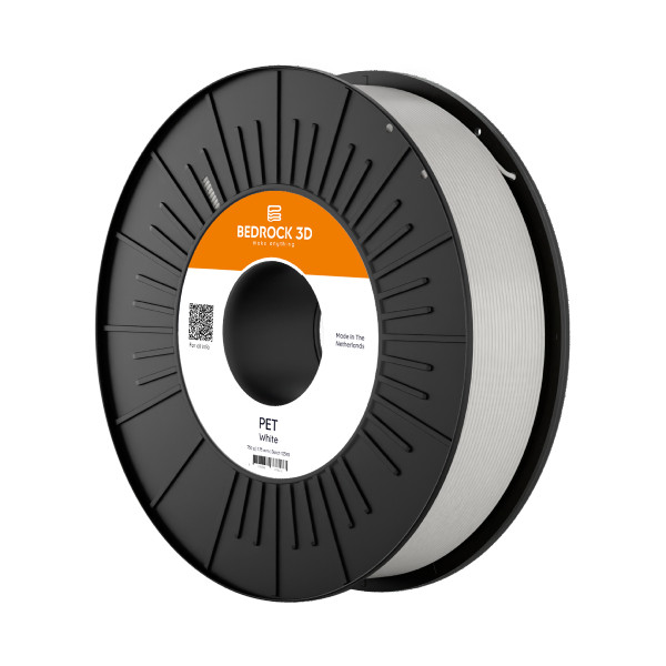 Bedrock 3D PET filament White 1.75 mm 0.75 kg DFB00262 - 1