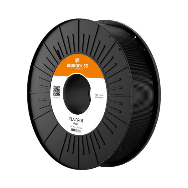 Bedrock 3D PLA Pro1 filament Black 1.75 mm 2.5 kg DFB00252 - 1